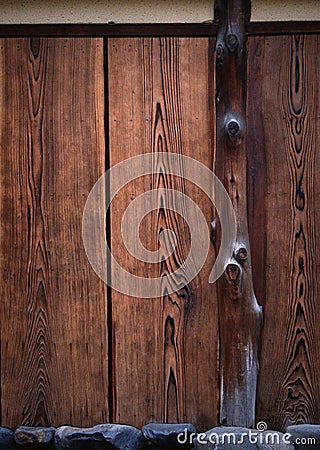 Wooden texture material background with branched extruding Stock Photo