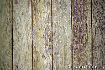 Wooden timber boards or planks in vertical position Stock Photo