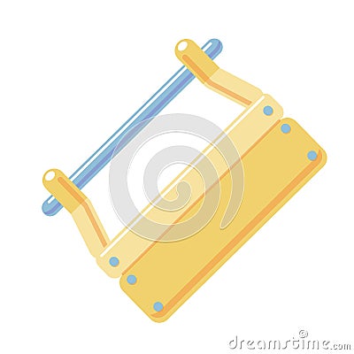 Wooden toolbox Vector icon. Empty open tool box isolated on white background. Element of construction tools. Cartoon Vector Illustration