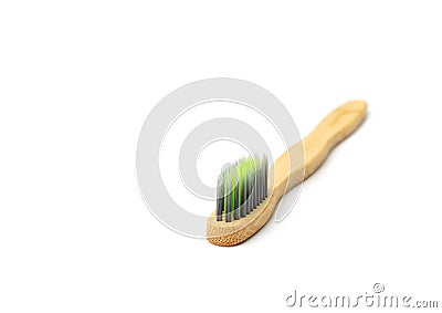 Wooden Toothbrush Isolated Stock Photo