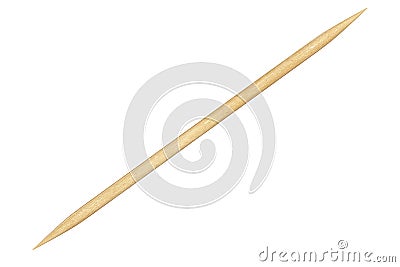 Wooden Toothpick Closeup. 3d Rendering Stock Photo