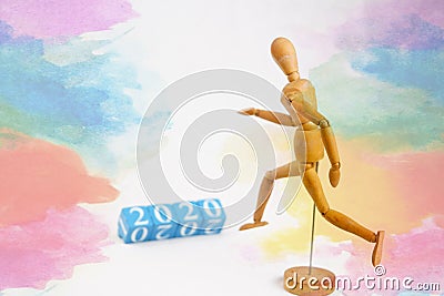 Wooden toys, New year component s, Stock Photo