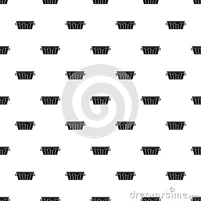 Wooden tub pattern vector Vector Illustration