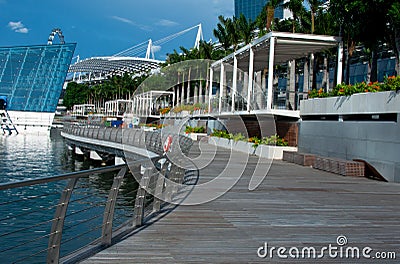 Wooden Walkway Stock Photo