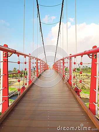 Wooden walkway Stock Photo