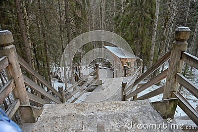 Wooden walkway Stock Photo