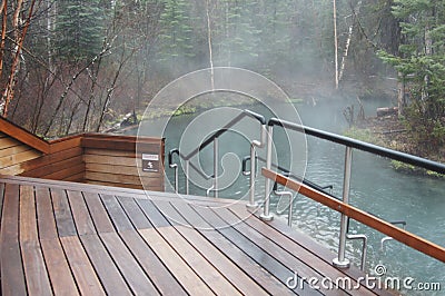 Liard Hot Springs Alaska Highway, Yukon, Canada Stock Photo