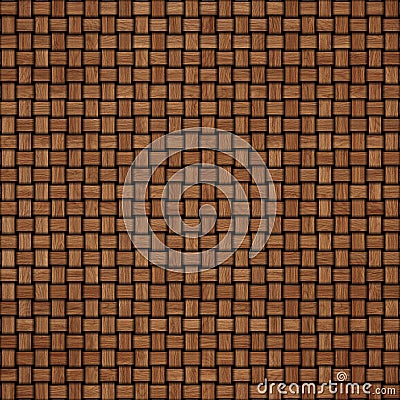 Wooden weave texture background. Abstract decorative wooden textured basket weaving background. Seamless pattern. Stock Photo