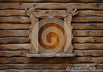 Wooden Window Stock Photo