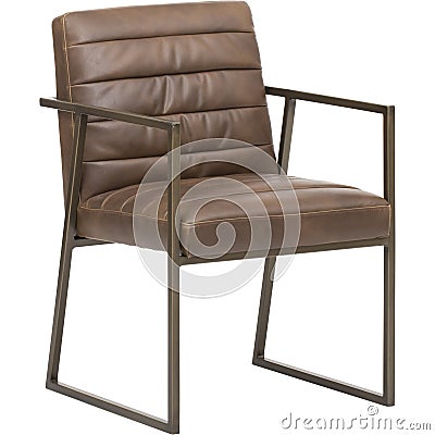 Wooden Wooden Frame with armrests, Burgundy Cushions and backrest armchairs, Dressing Comfy Chair for Apartment, Colleage Classroo Stock Photo