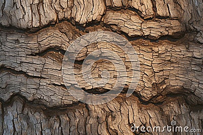 Woodgrain pattern on tree bark for creating wallpaper or background Stock Photo