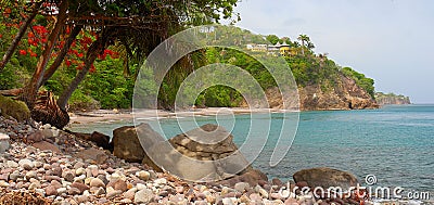 Woodlands Beach, Montserrat Stock Photo