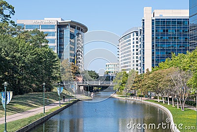 The Woodlands, Texas, USA. October 14, 2022. A view of The Waterway in The Woodlands, Texas Editorial Stock Photo