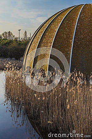 Abandoned structure old discoteque Italy, Cervia Stock Photo