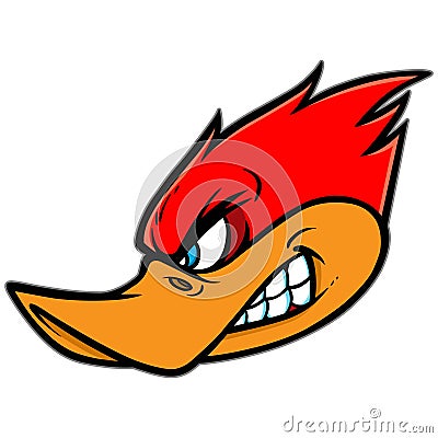 Woodpecker Mascot Vector Illustration