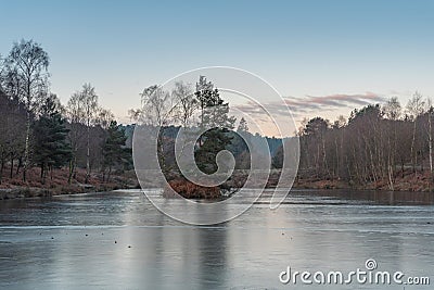 Cannock Chase, AONB in Staffordshire Stock Photo