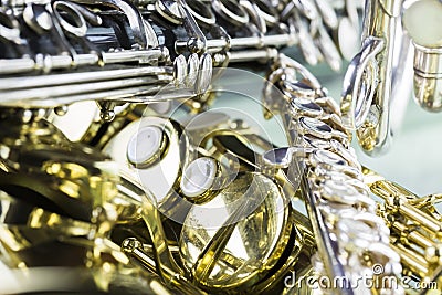 Woodwinds and brass Stock Photo