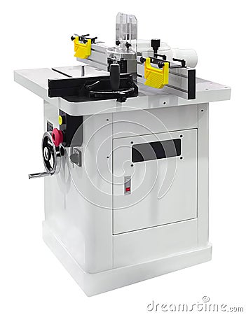 Woodworking milling machine Stock Photo