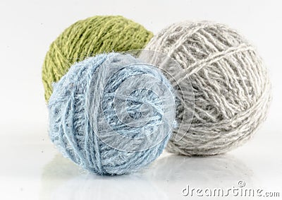 Wool ball Stock Photo