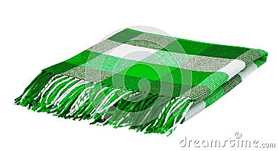 Wool blanket isolated Stock Photo