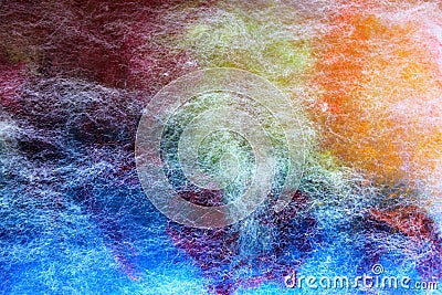 Wool fiber Stock Photo