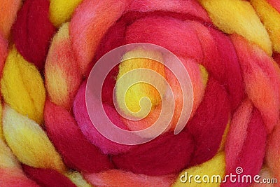 Wool roving Stock Photo