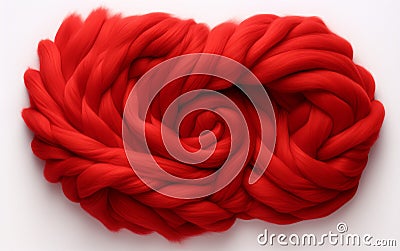 Wool Scarf on Transparent Background -Generative Ai Stock Photo