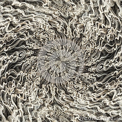 Wool sheep abstract geometric pattern. lace Stock Photo