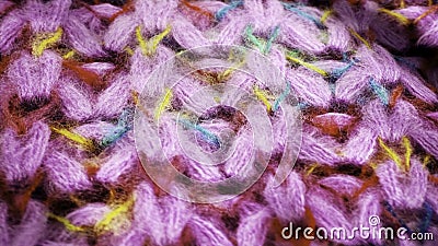Wool texture, draped textile pattern closeup. Woolen texture fabric background. Visible details in delicate threads Stock Photo