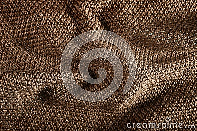 Woolen fabric brown Stock Photo