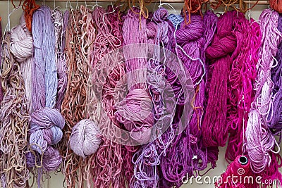 Woolen yarn Stock Photo