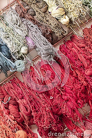 Woolen yarn Stock Photo