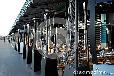 Woolloomooloo wharf luxury dining area Editorial Stock Photo