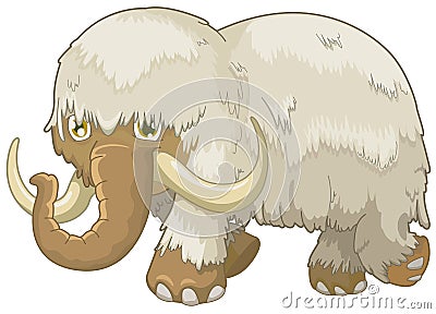 Woolly mammoth Vector Illustration