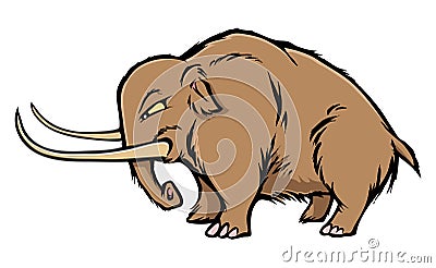 Woolly mammoth Vector Illustration