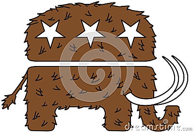 Woolly Mammoth logo Stock Photo