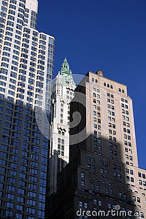 Woolworth Building in New York City Stock Photo