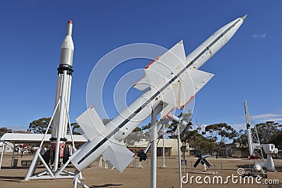 Woomera Missile Park in Woomera South Australia Editorial Stock Photo