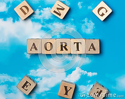 The word Aorta Stock Photo
