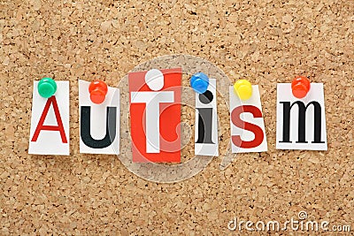 The word Autism Stock Photo