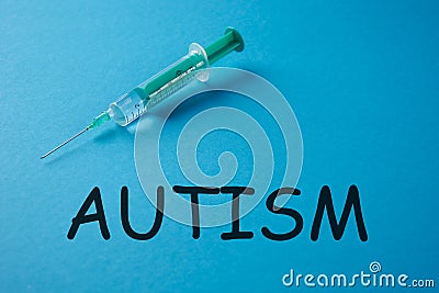 Word AUTISM Stock Photo