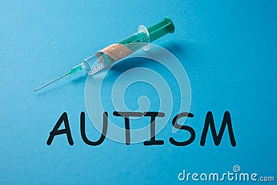 Word AUTISM Stock Photo