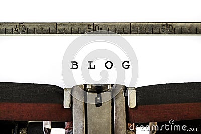 Word blog Stock Photo