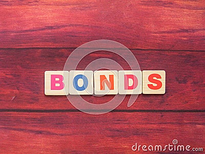 Word Bonds Stock Photo