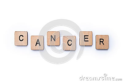 The word CANCER Stock Photo