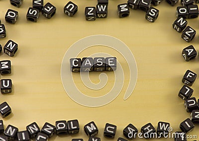 The word case Stock Photo