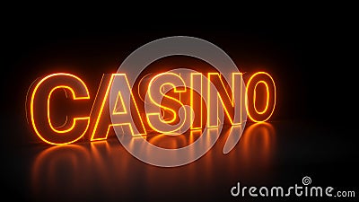 The Word Casino - 3D Illustration Stock Photo