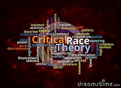 Word Cloud with Critical Race Theory concept create with text only Stock Photo