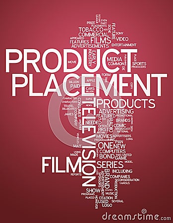 Word Cloud Product Placement Stock Photo