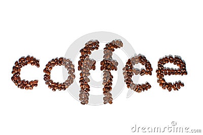 Word coffee Stock Photo